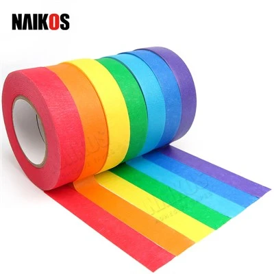 Gekleurde maskeringsschilders tape
